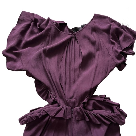 Asos Petite Jumpsuit with Ruffle Cut-Out - Picture 3 of 5